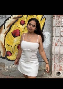 Zara white mini dress 🎀🦢🤍