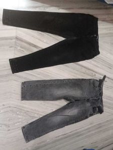 Two Black Denim Pants