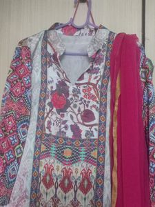 Chiffon Type Kurti With Dupatta,
