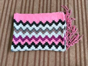 Pink Patterned Stole