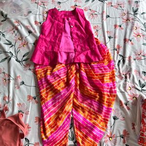 Girls Ethnic Dress Set For Garba