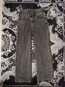 Stylish Grey Denim wide leg Jeans