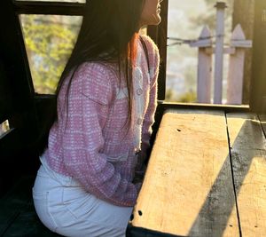 A Pink Cardigan