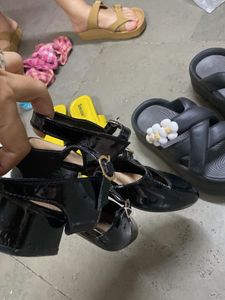 Black Mary Jane Style Shoes