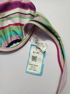 Imported Striped Bikini Top Mint Condition Small
