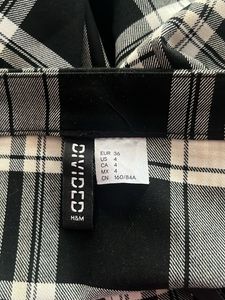 Plaid Bodycon Mini Dress