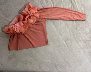 Ruffled One-Shoulder Top