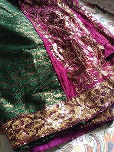 Green and wine Color Combination With Work
