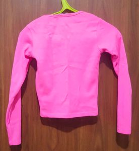 Hot Pink Long Sleeve Top | S Size