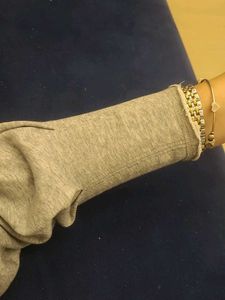 Grey Long Sleeve Top