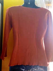 Rust Colored Cardigan top weather