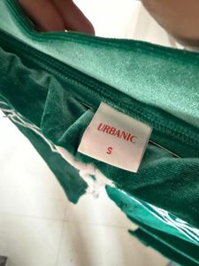 Green Velvet Joggers