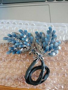 RHINESTONE FLOWER HAIR CLIPS