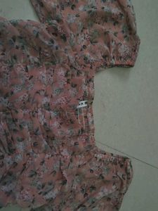 Floral Pink Crop Top Kavyas