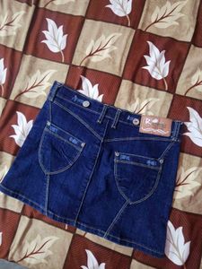 Denim Mini Skirt(vintage)