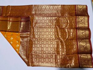 Elegant Yellow Banarasi Saree