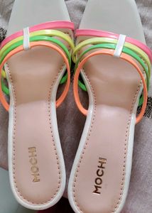 Mochi Colorful Strappy Flats
