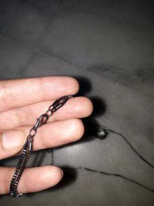 Black Pendant Chain 2 Layer