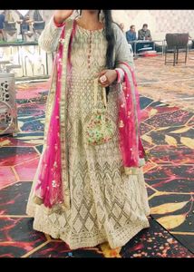 Embroidery Heavy Gown