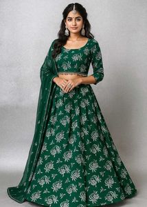 Gown And Lehenga 2 Piece