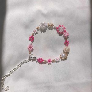 Beaded Flower Bracelet