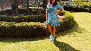 Blue Floral Dress