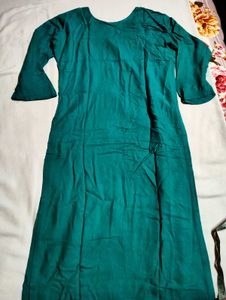 Green Embellishment kurta 💗