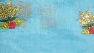 Embroidery Work Saree