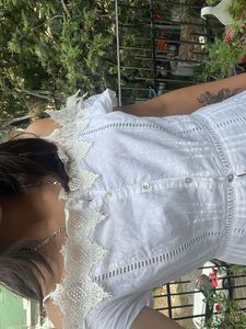 White Off-Shoulder Midi Dress