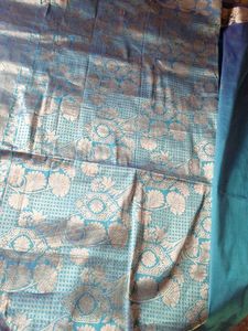 Elegant Blue Silk Saree
