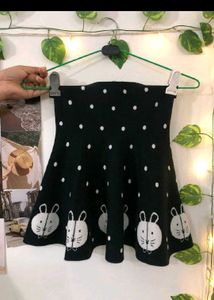 Cute Bunny Polka Dot Skirt