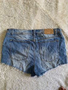 ZARA Denim Button Fly Shorts
