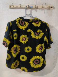 Souled Store Sunflower Print Top