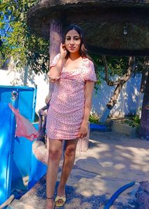 Pink Polka Dot Bodycon Dress