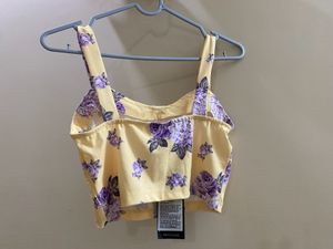 New Tokyo Talkies Printed Crop Top Xs Size