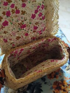 Mauritius Bamboo Skin Crochet Sling Bag