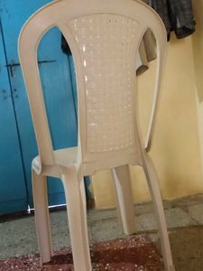 White Plastic Stacking Chairs (Set of 3)