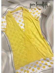Yellow Polka Dot Top