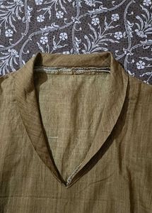 kurta khaki cotton