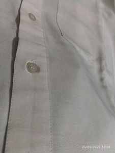 Beige Button-Down Shirt