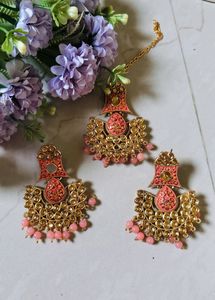 Earrings And Mang Tikka Set