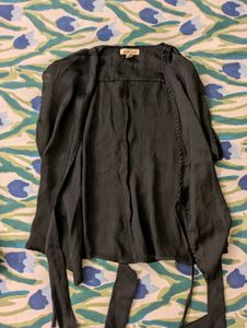 Wrap Top In satin