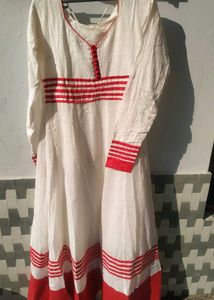 Anarkali dress with leggings and dupatta