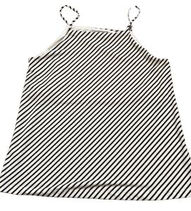 H&M Black/cream stripe spaghetti strap top