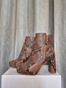H&amp;M Snakeprint Boots