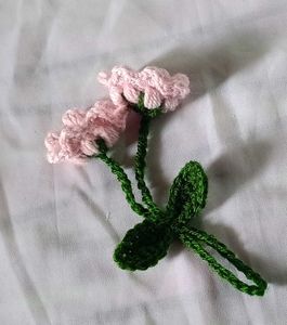 Crochet Cherry Blossom Charm