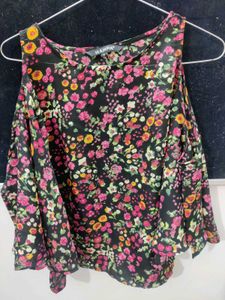 Floral Cold Shoulder Top