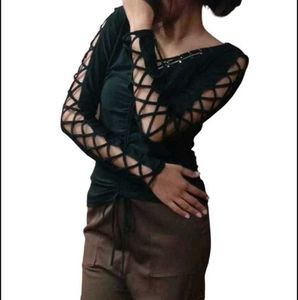 Criss Cross Black Top