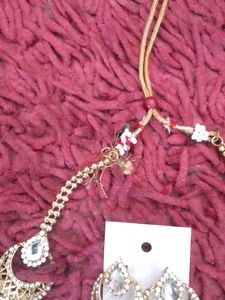 Jewellery Set . One Side Of Necklace Is Fallen But