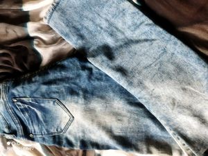 Acid Wash Denim Jeans